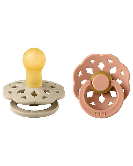 Set di 2 Ciucci Boheme - Tettarella in Gomma Naturale - Senza BPA, PVC e Ftalati - Colori Vari - Fili e Stelle