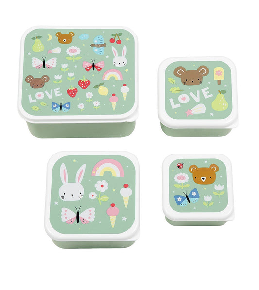 Set di Contenitori Porta Pranzo e Porta Merenda - Gioia - Fili e Stelle