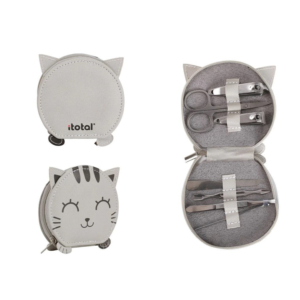 Set Manicure - Grey cat - Personalizzabile - Fili e Stelle
