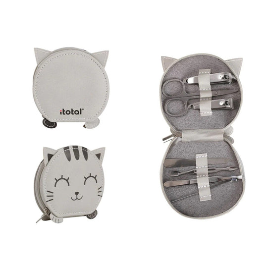 Set Manicure - Grey cat - Personalizzabile - Fili e Stelle