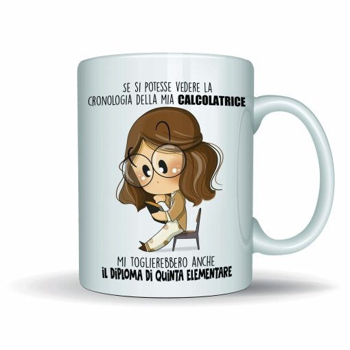 Tazza Bubina Calcolatrice - Fili e Stelle