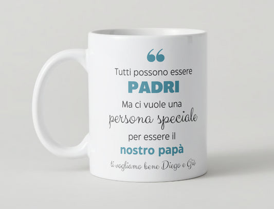 Tazza Mug Frase Festa del Papà - Personalizzabile - Fili e Stelle