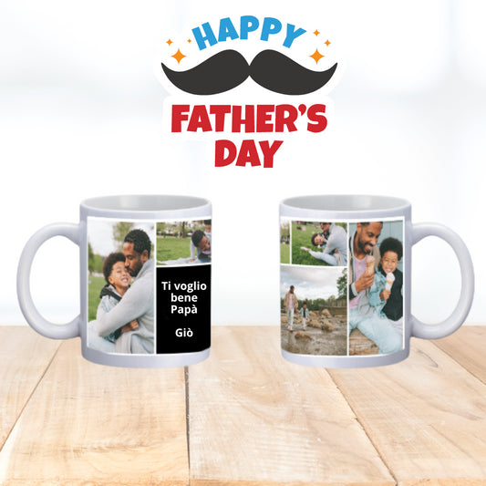 Tazza Mug Foto Festa del Papà - Fili e Stelle