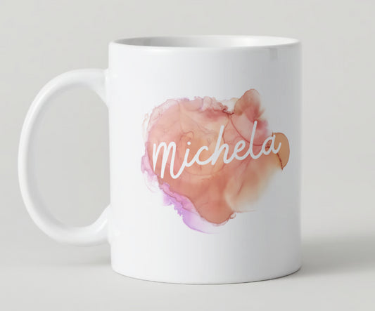 Tazza Mug in ceramica 350 ml - Nome sfumato - Fili e Stelle
