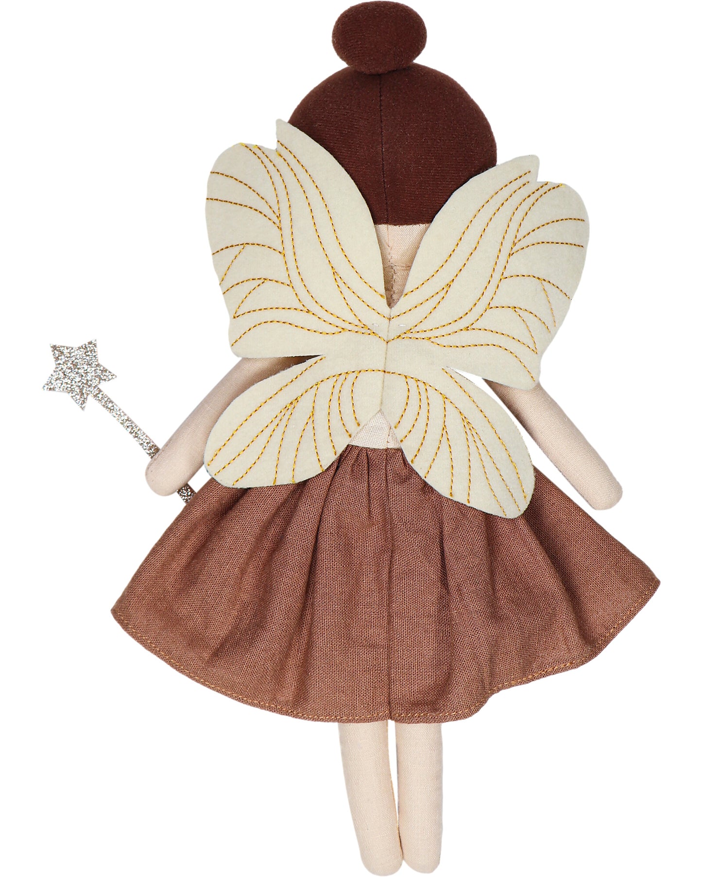 Bambola Fleur la Fata - 100% Cotone - Personalizzabile con nome - Fili e Stelle