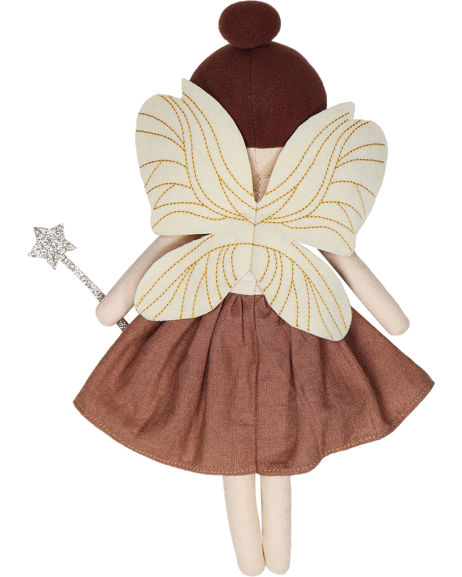 Bambola Fleur la Fata - 100% Cotone - Personalizzabile con nome - Fili e Stelle