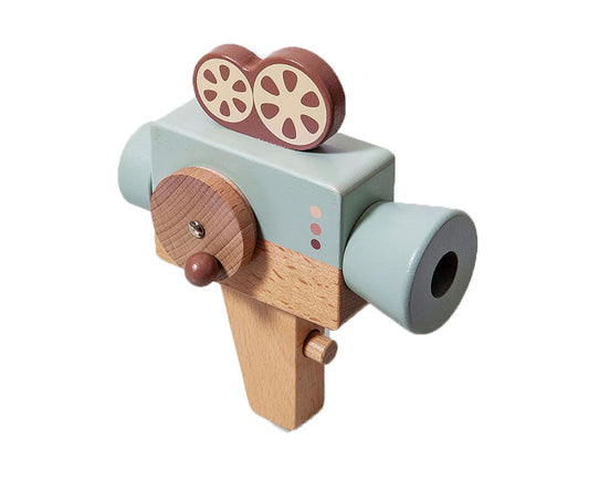 Videocamera Legno Azzurro +3 Anni - Fili e Stelle